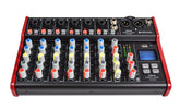 Citronic CSM-8 Compact Mixer Bluetooth Mixing Desk Delay USB Studio Recording Karaoke